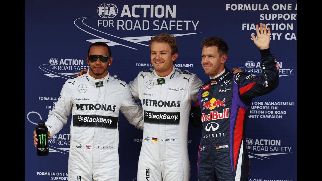 Hamilton, Rosberg & Vettel - Formel 1 - GP Spanien - 11. Mai 2013