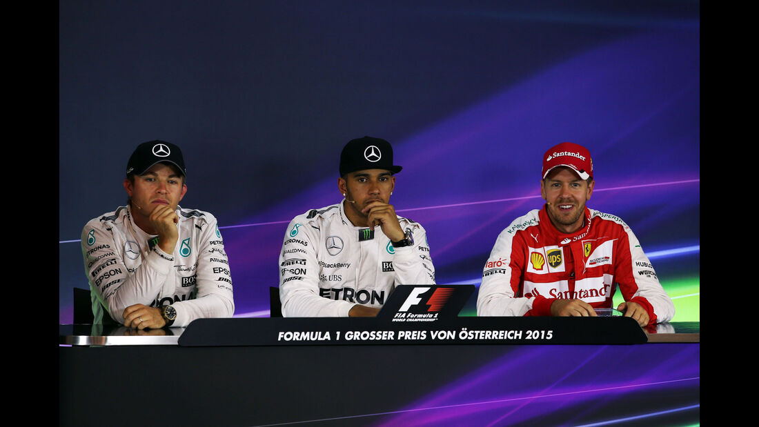Hamilton - Rosberg - Vettel - GP Österreich - Qualifiying - Formel 1 - Samstag - 20.6.2015
