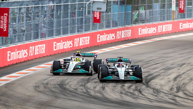 Hamilton - Russell - GP Miami 2022 - USA - Rennen