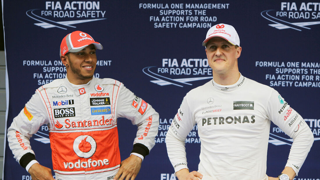 Hamilton & Schumacher - GP China 2012