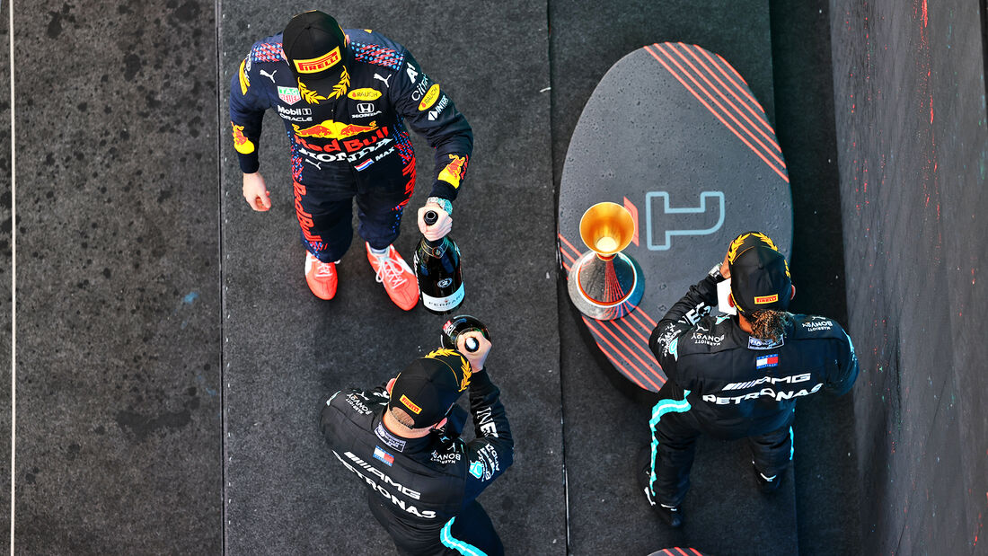 Hamilton - Verstappen - Bottas - Formel 1 - GP Spanien 2021 - Barcelona - Rennen