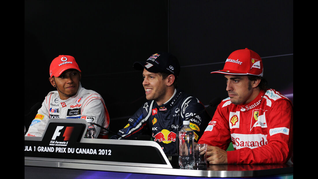 Hamilton, Vettel & Alonso - Formel 1 - GP Kanada - 10. Juni 2012