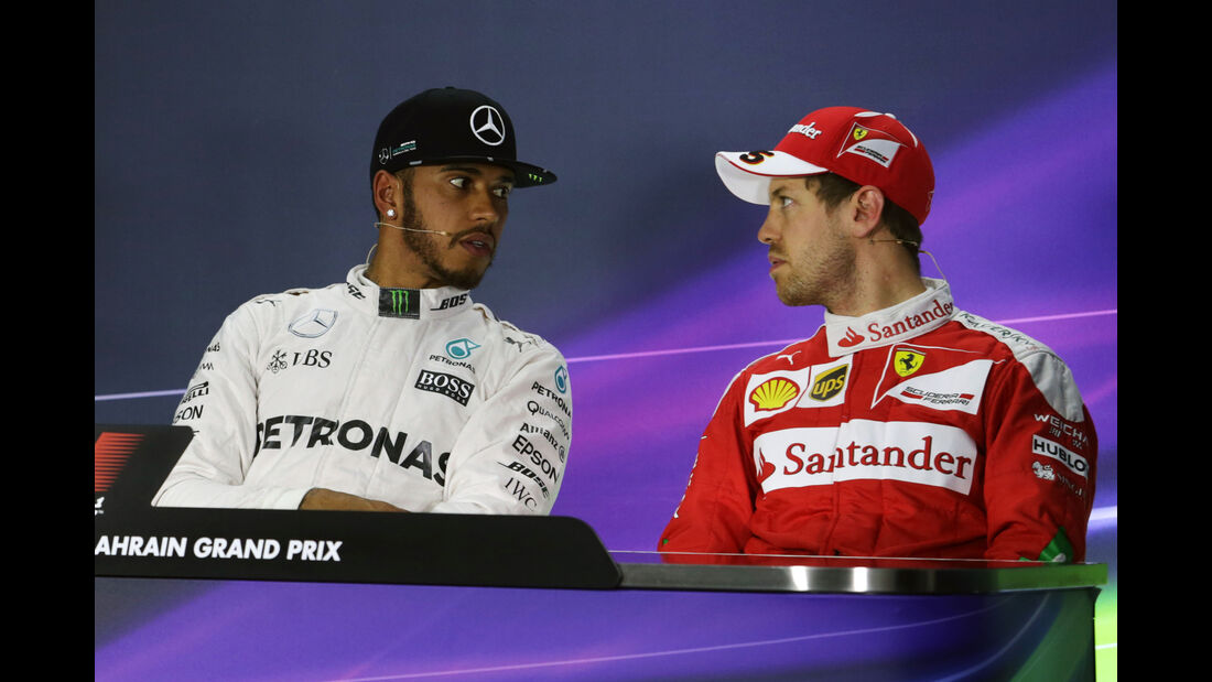 Hamilton & Vettel - Formel 1 - GP Bahrain - 2. April 2016