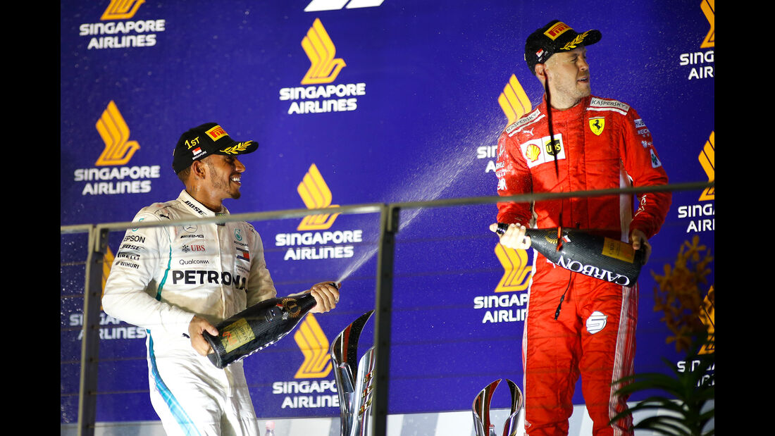 Hamilton & Vettel - GP Singapur 2018