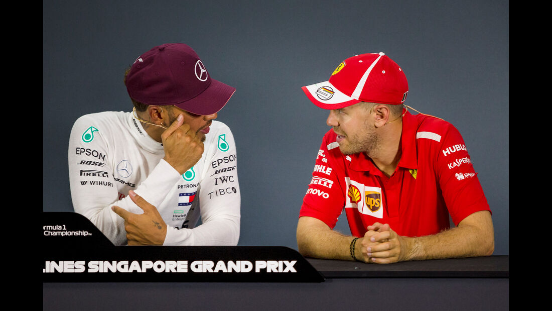Hamilton & Vettel - GP Singapur 2018