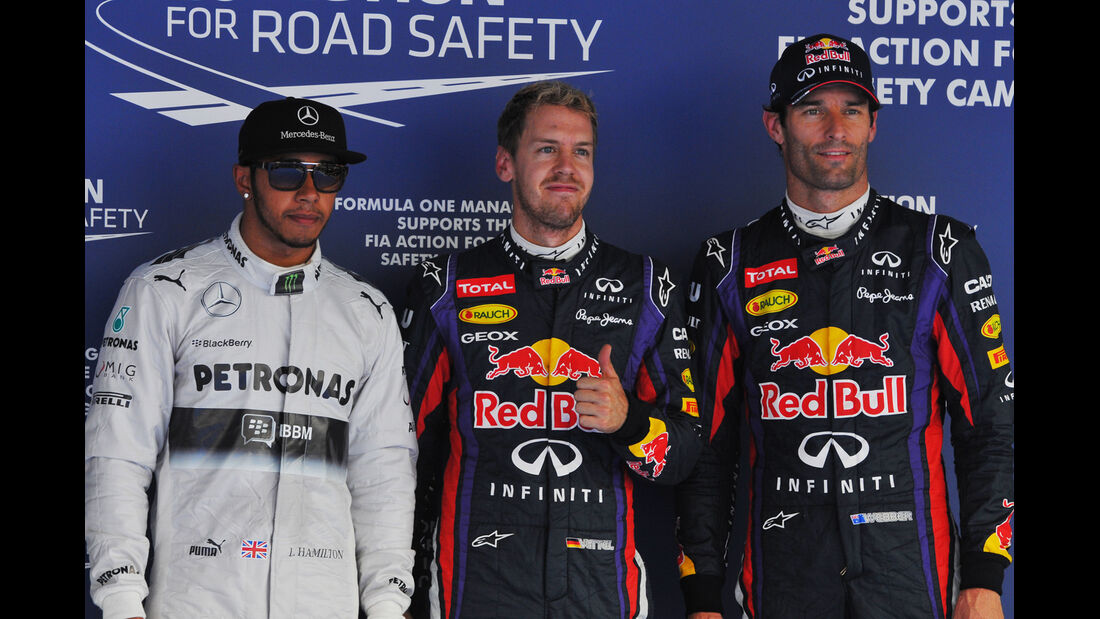 Hamilton, Vettel & Webber - Formel 1 - GP Korea - 5. Oktober 2013