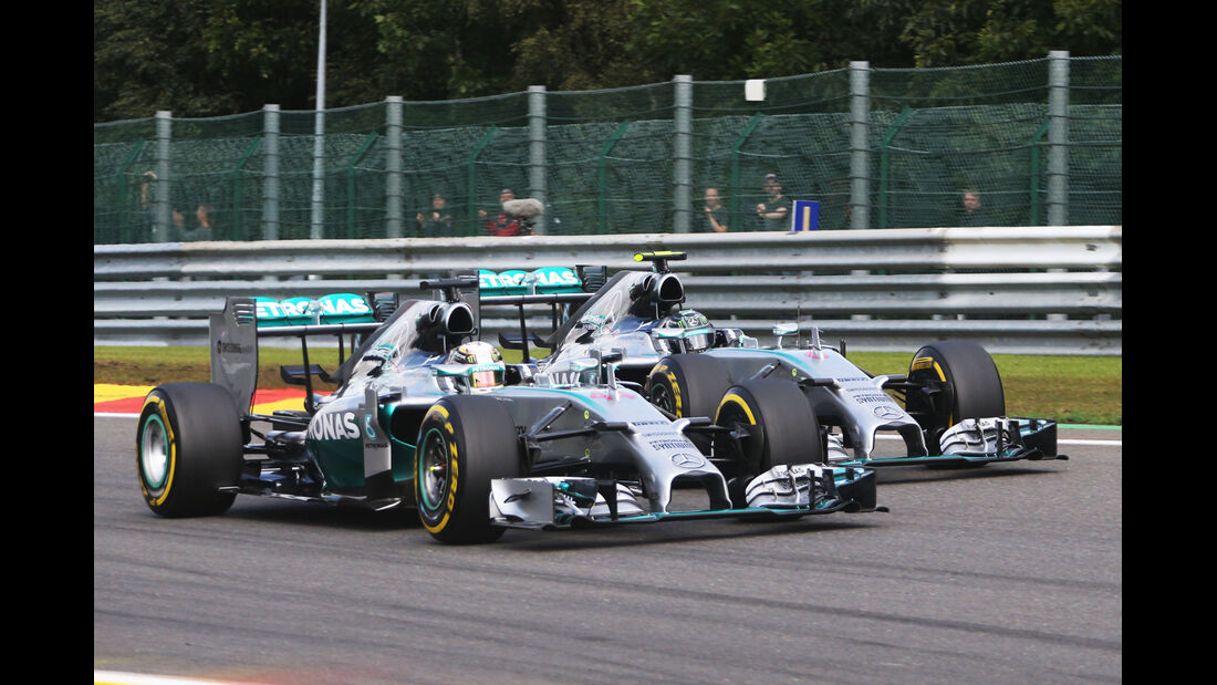 Hamilton vs. Rosberg - GP Belgien 2014