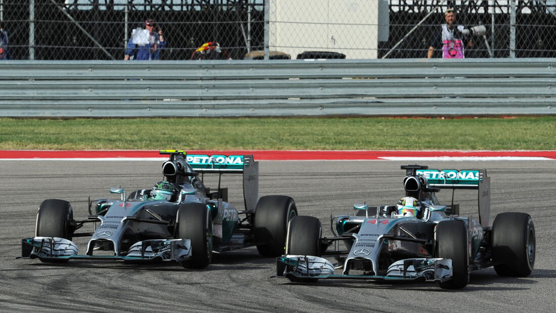 Hamilton vs. Rosberg - GP USA 2014