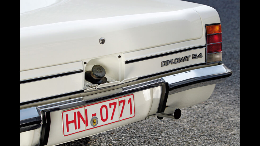 Heck, Opel Diplomat B V8, Baujahr 1977