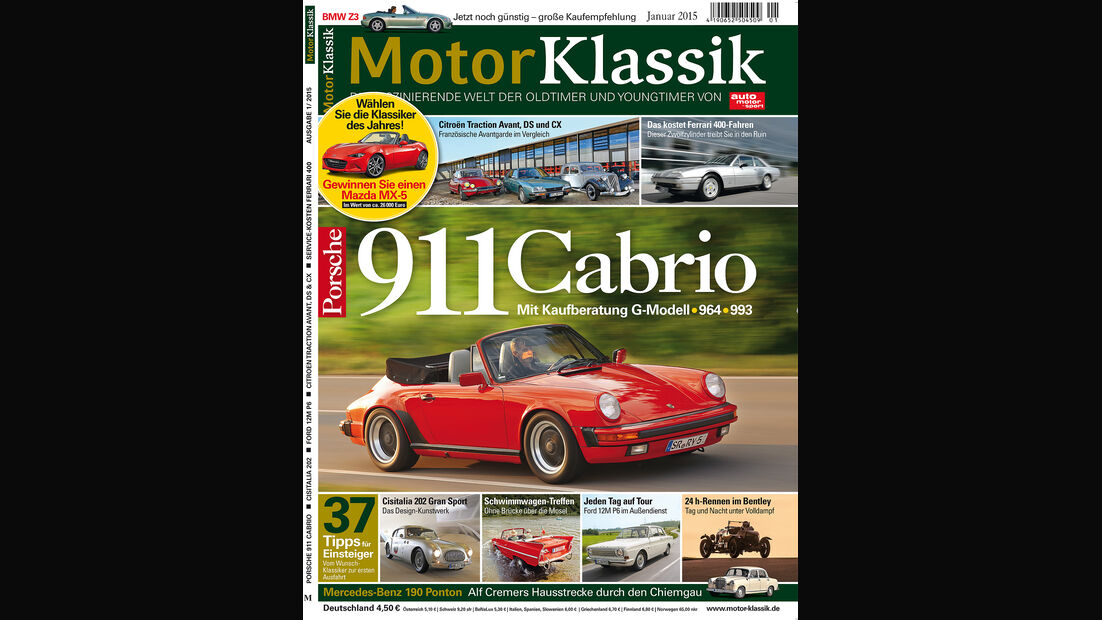 Heftvorschau Motor Klassik 01/2015