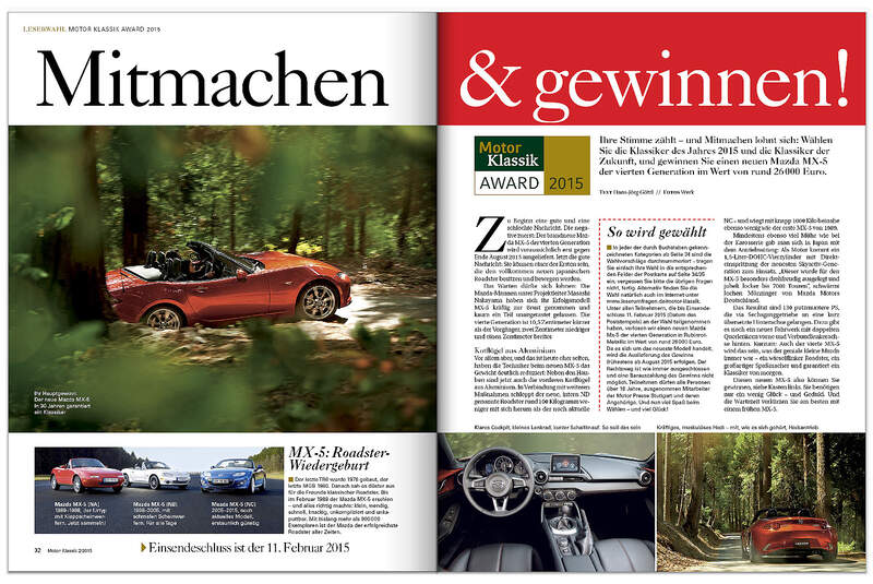 Heftvorschau Motor Klassik 02/2015
