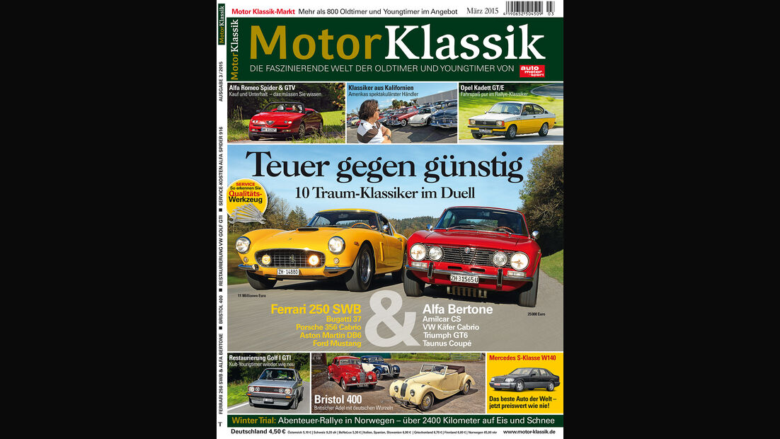 Heftvorschau Motor Klassik 03/2015