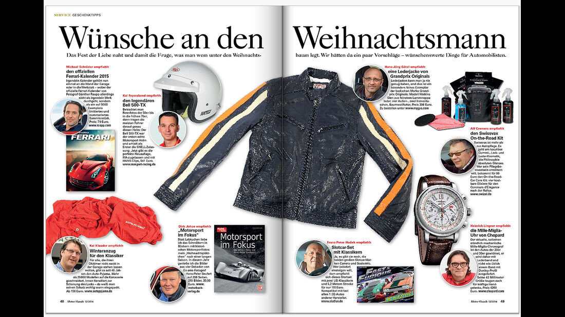 Heftvorschau Motor Klassik Ausgabe 12/2014