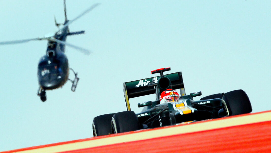 Heikki Kovalainen Helikopter GP Bahrain 2012