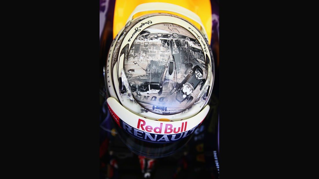 Helm Sebastian Vettel - Formel 1 - GP Monaco - 24. Mai 2013
