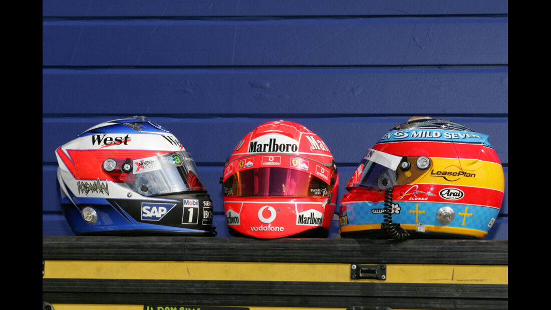 Helme Schumacher Räikkönen Alonso 2005