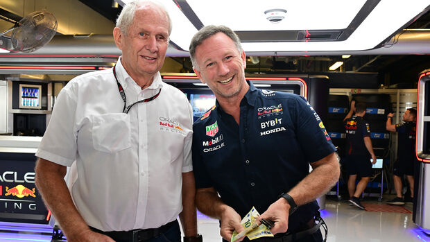 Helmut Marko & Christian Horner - GP Abu Dhabi 2023