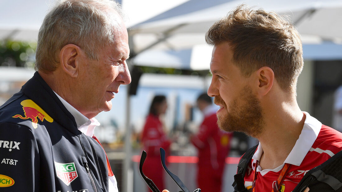 Helmut Marko & Sebastian Vettel - GP Australien 2017