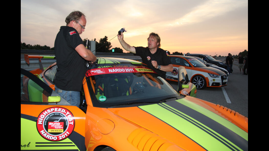 Highspeed-Test, Nardo, ams1511, 391km/h, 9ff Porsche 911 GT3, Fahrer, Vorbereitungen