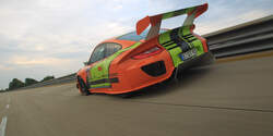 Highspeed-Test, Nardo, ams1511, 391km/h, 9ff Porsche 911 GT3, Heck, Steilkurve