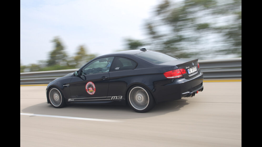 Highspeed-Test, Nardo, ams1511, 391km/h, G-Power BMW M3, Rückansicht