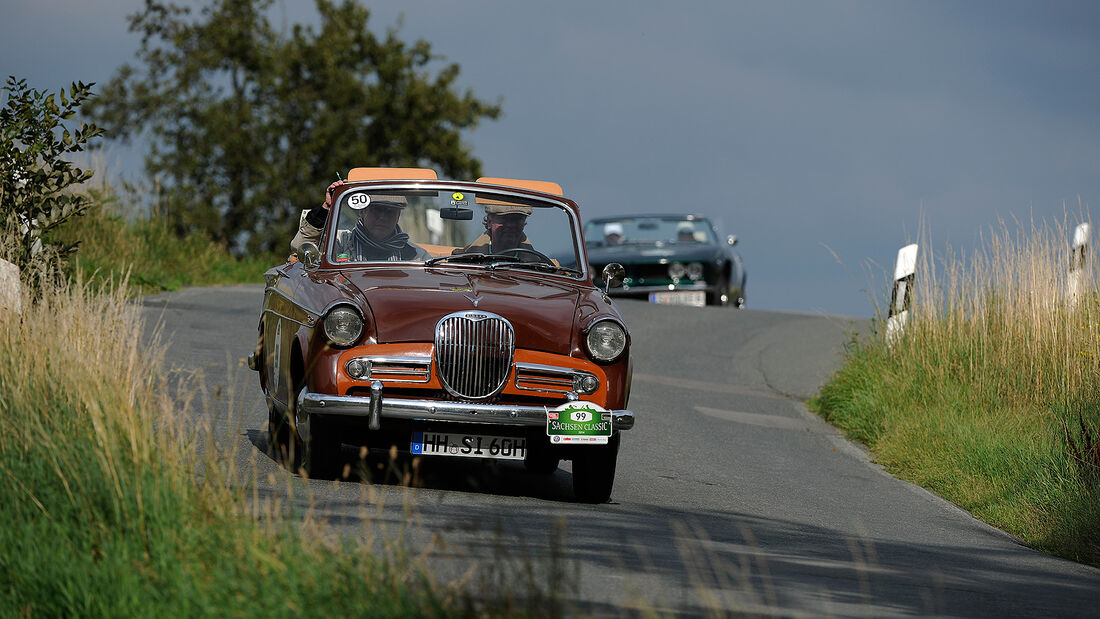 Hillman Minx und Singer Gazelle bei der Sachsen Classic 2014