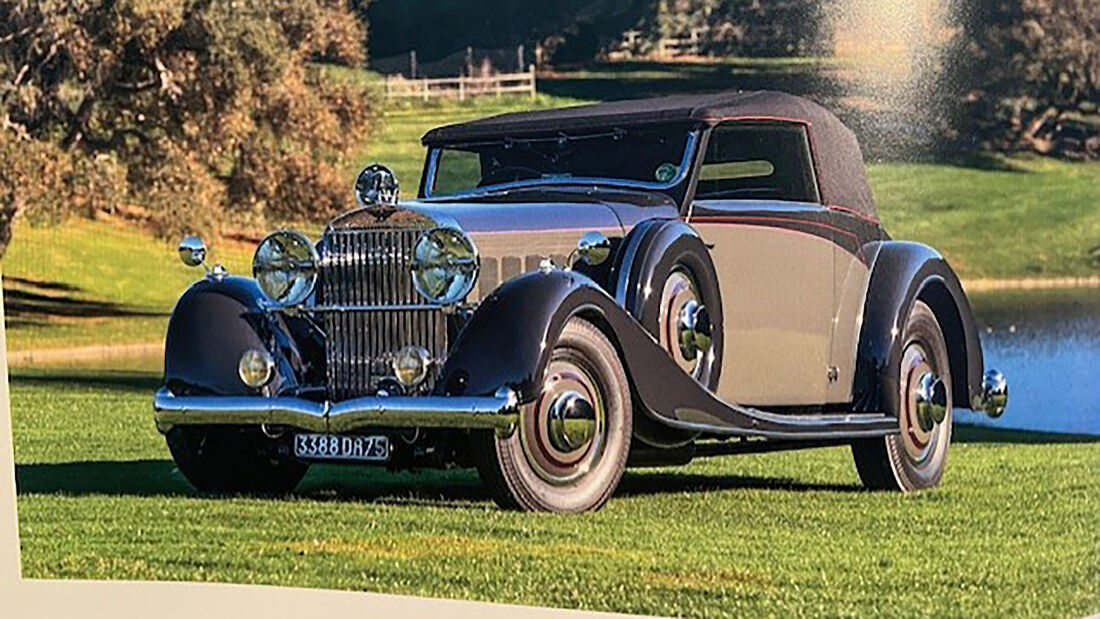 Hispano-Suiza J12 Vanvooren Cabriolet Feuer Brand Monterey Car Week