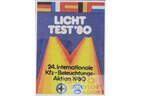 Historische Licht-Test-Plakette