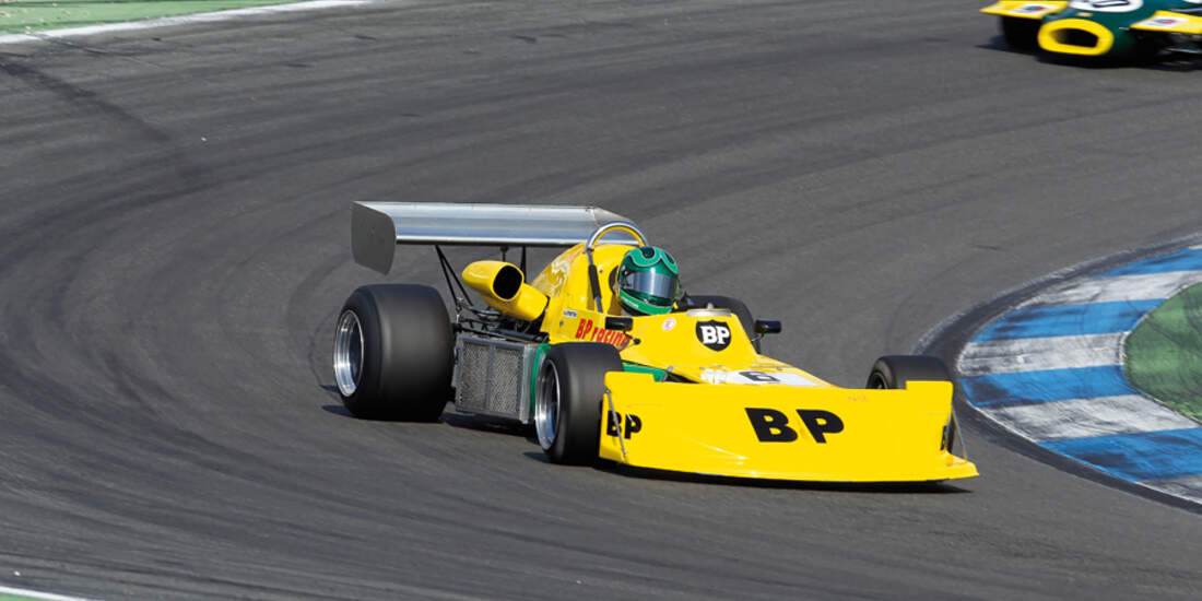 Hockenheim Historic, Stretton, March 742-Ford, Kurvenfahrt