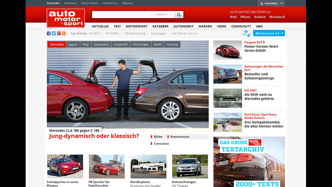 Homepage auto motor und sport