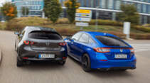 Honda Civic e:HEV, Mazda 3 e-Skyactiv X