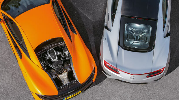 Honda NSX, McLaren 570S, Motor
