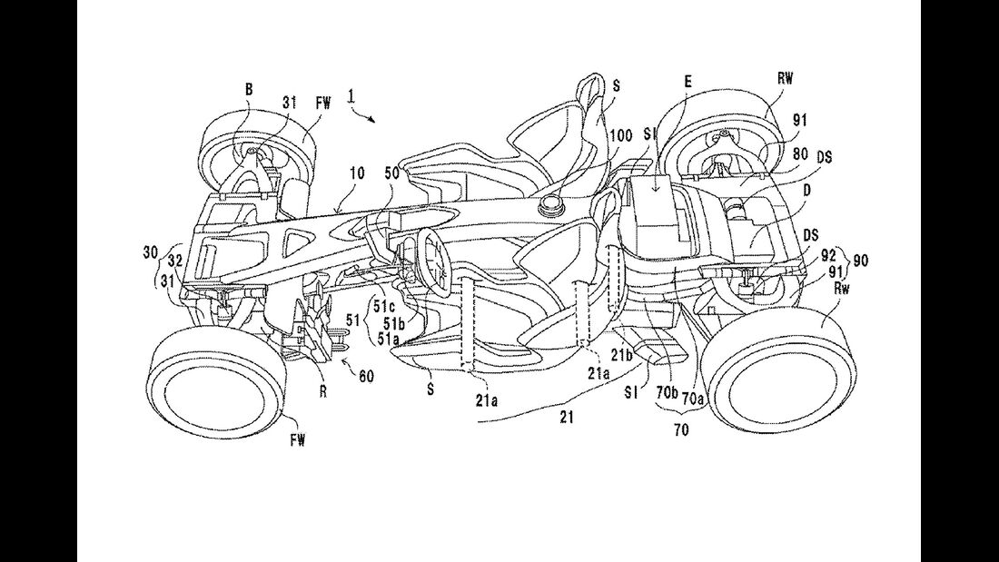 Honda Patentanmeldung Sportwagen Zweisitzer