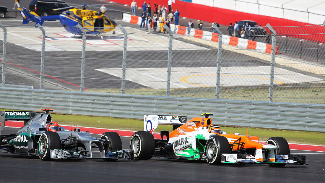 Hülkenberg vs. Schumacher Formel 1 Austin GP USA 2012