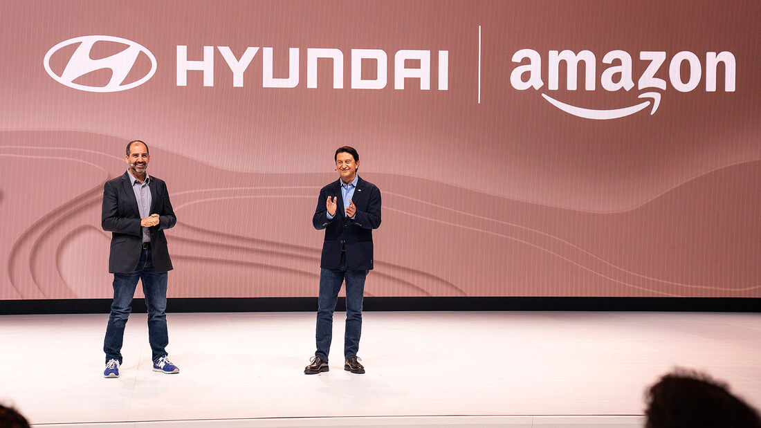 Hyundai Amazon Kooperation Autoverkauf Pressekonferenz Los Angeles Auto Show