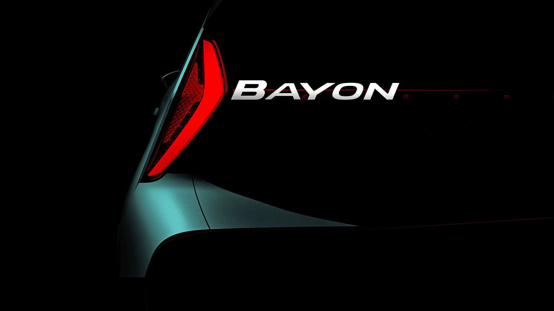 Hyundai Bayon Teaser Schriftzug