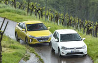 Hyundai Ioniq, VW e-Golf