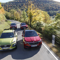 Hyundai Kona 1.0 T-GDI, Mazda CX-3 G 121, Opel Crossland X 1.2 DI, Skoda Kamiq 1.0 TSI, Exterieur