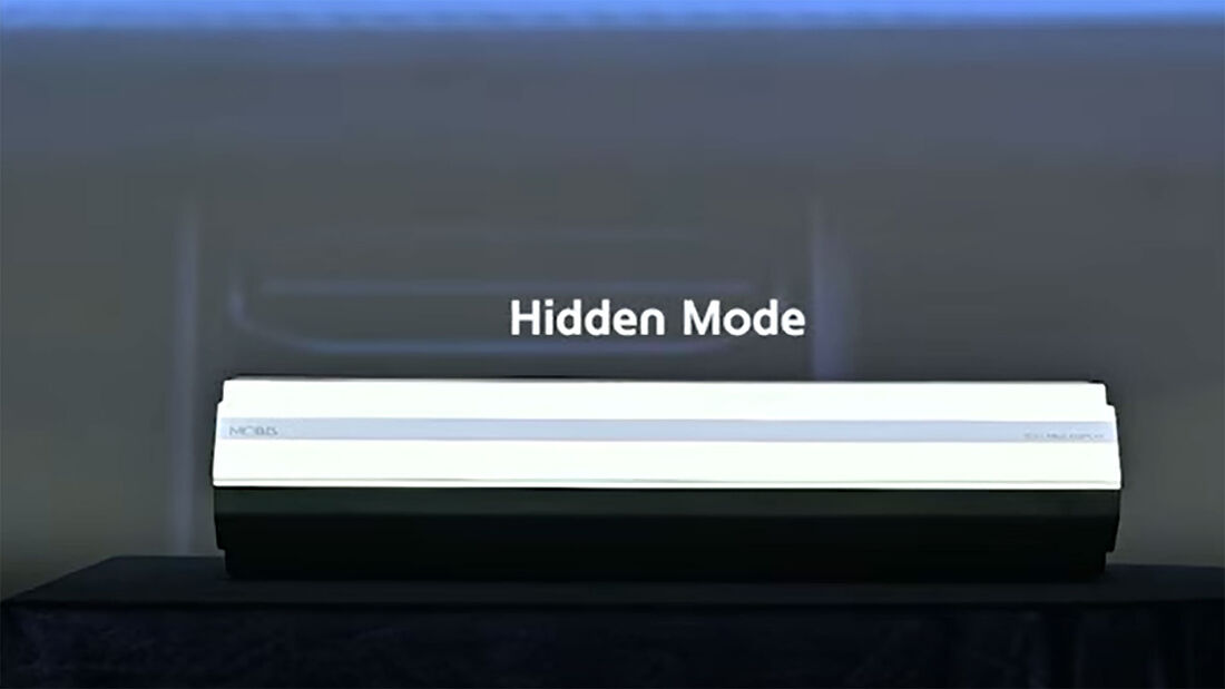 Hyundai Mobis rollbares Display Bildschirm