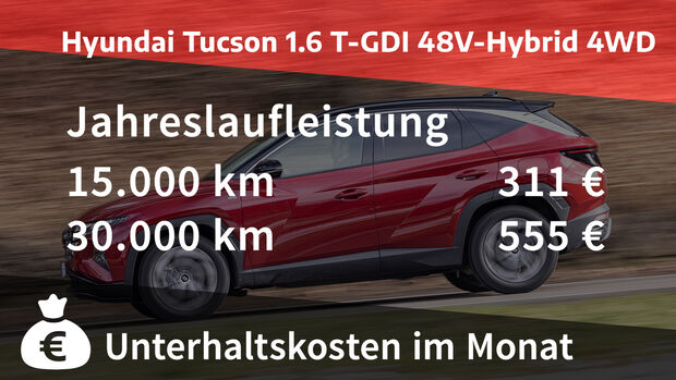 Hyundai Tucson 1.6 T-GDI 48V-Hybrid 4WD Prime Realverbrauch
