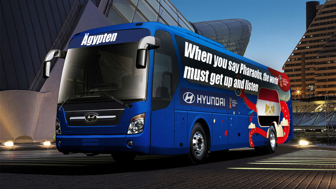 Hyundai WM-Busse Slogan Ägypten