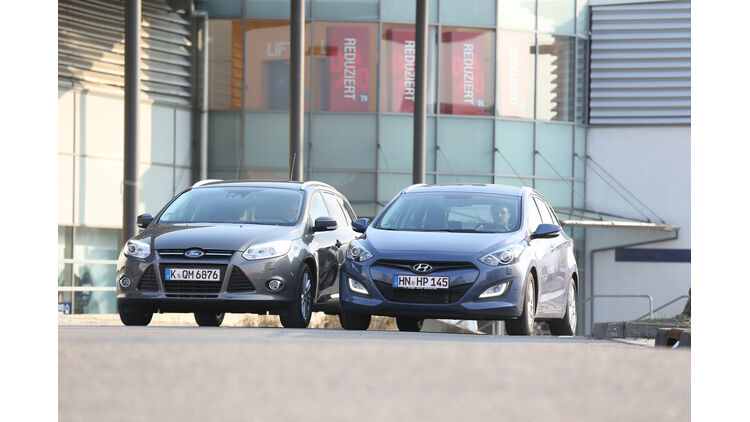 Hyundai I30 Gegen Ford Focus Im Test Pragmatische Dieselkombis Auto Motor Und Sport