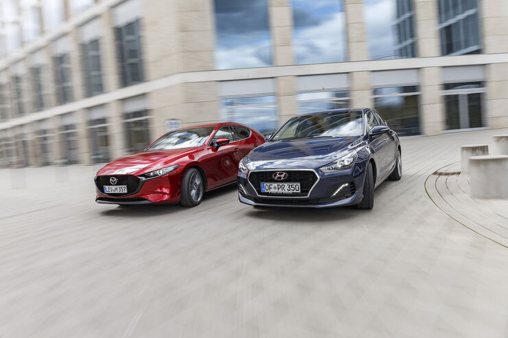 Vergleichstest Hyundai I30 Fastback Vs Mazda 3 Auto Motor Und Sport