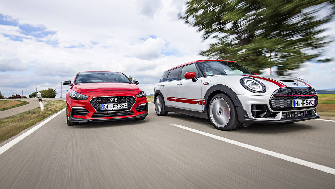 Hyundai i30 Fastback N Performance, Mini Clubman John Cooper Works All4, Exterieur