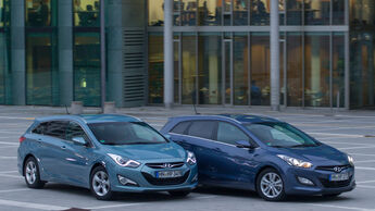 Hyundai i30 Kombi, Hyundai i40 Kombi, Seitenansicht