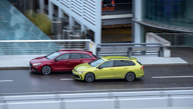 Hyundai i30 Kombi gegen VW Golf Variant, ams 0221 Vergleichstest 
