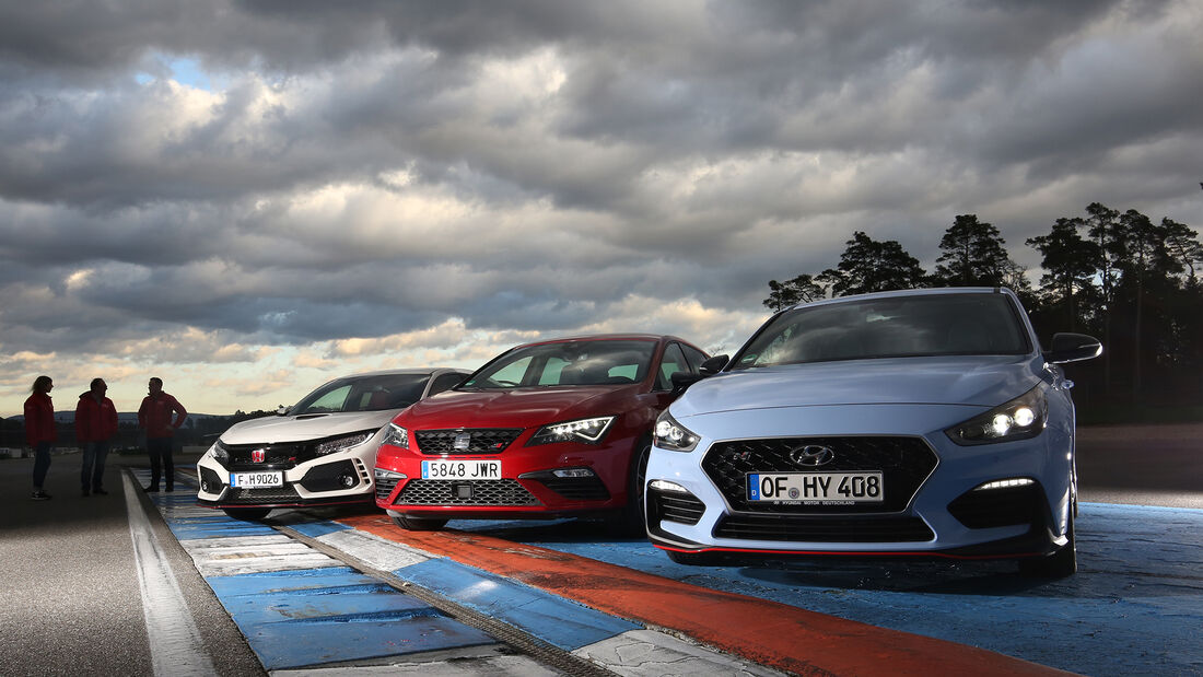 Hyundai i30 N Performance, Honda Civic Type R, Seat Leon Cupra 300, Exterieur