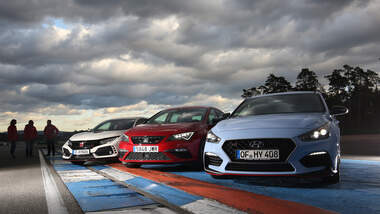Hyundai i30 N Performance, Honda Civic Type R, Seat Leon Cupra 300, Exterieur
