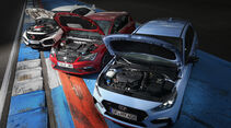 Hyundai i30 N Performance, Honda Civic Type R, Seat Leon Cupra 300, Exterieur