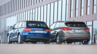 Hyundai i40 Kombi Blue 1.7 CRDi Style, Audi A4 Avant 2.0 TDI Ultra Attraction